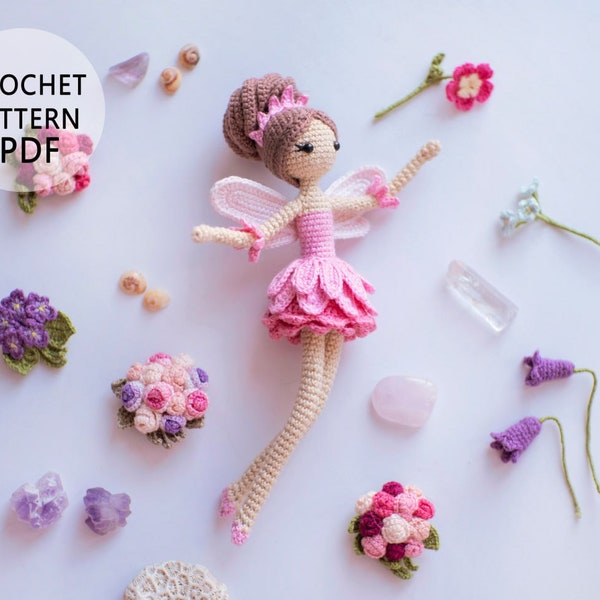 Lotus fairy Doll crochet pattern