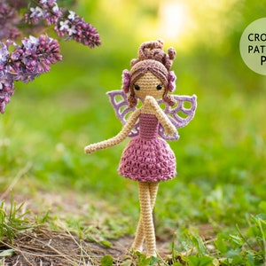 Lilac fairy Doll crochet pattern