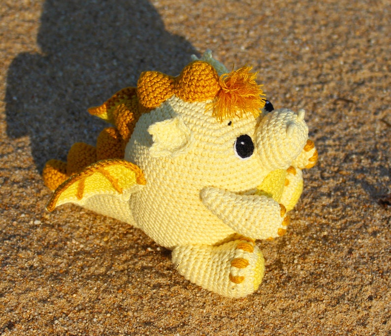 Crochet dragon pattern Amigurumi baby dragon image 8