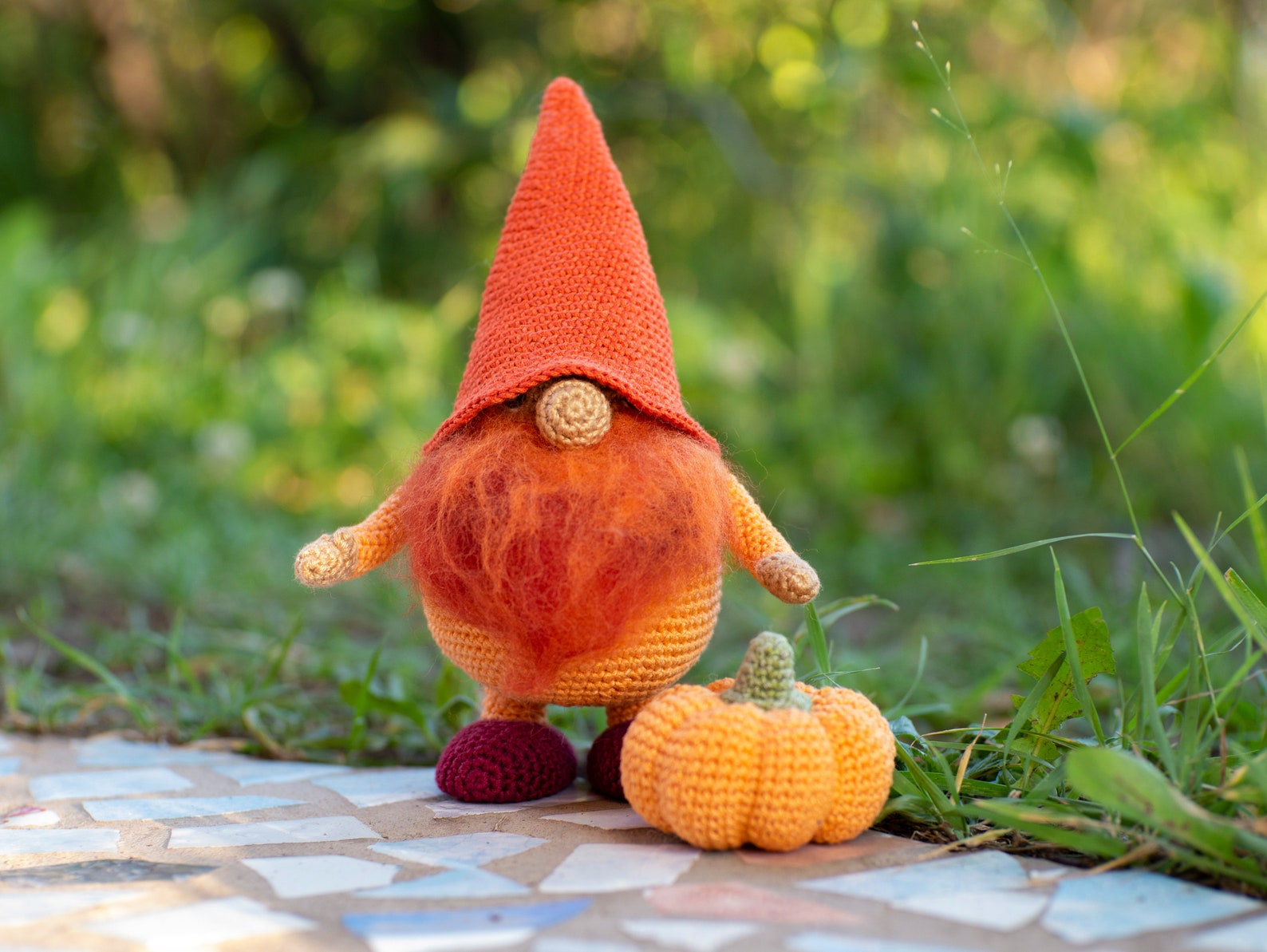 Pumpkin Gnome Crochet Pattern Fall Gnome - Etsy