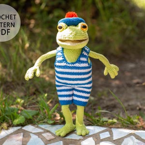Frog swimsuit Сrochet pattern