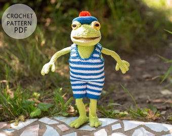 Frog swimsuit Сrochet pattern
