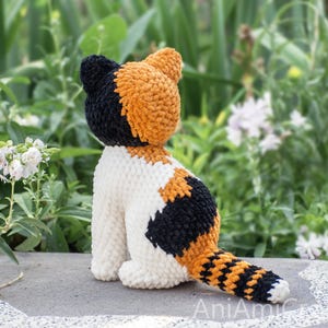 Calico kitten crochet pattern Plush kitty image 3