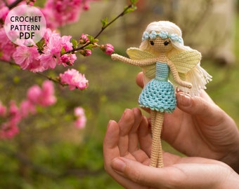 Forget-me-not fairy Doll crochet pattern
