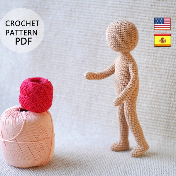Base doll Crochet pattern English Español