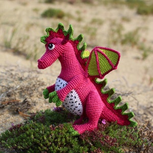 Crochet pattern Fruit dragon Amigurumi miniature image 6