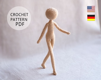 Base doll Crochet pattern English Deutsche