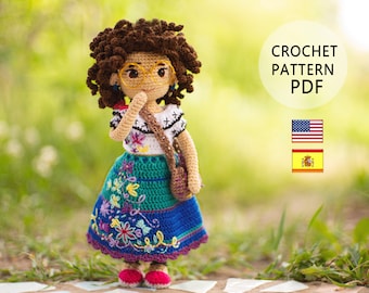 Crochet pattern Mirabel doll English Español