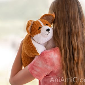 Puppy pillow crochet pattern Plush corgi image 8