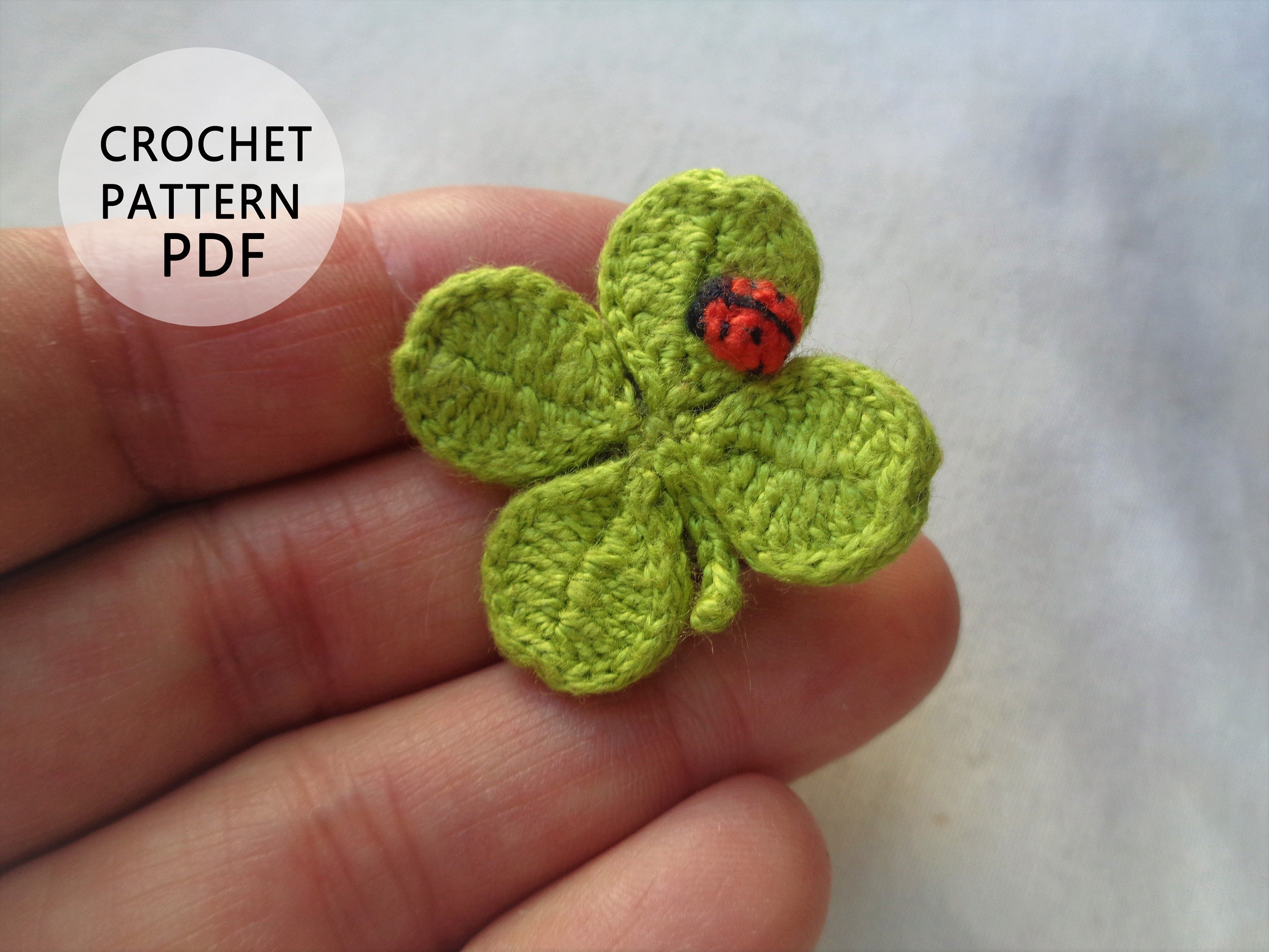 Crochet 4 Leaf Clover 