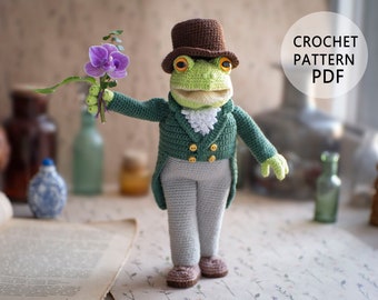 Dandy frog outfit Сrochet pattern