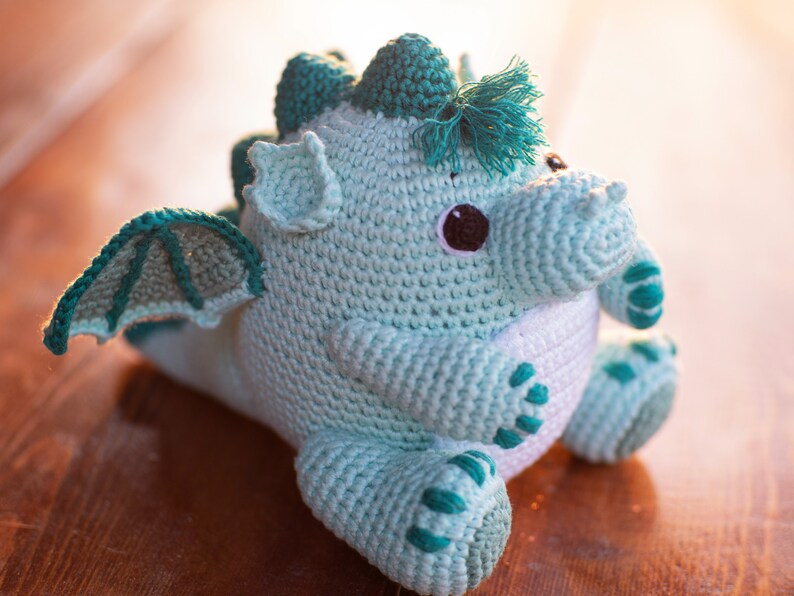 Crochet dragon pattern Amigurumi baby dragon image 4