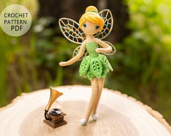 Crochet pattern Fairy in green