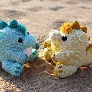 Crochet dragon pattern Amigurumi baby dragon image 3