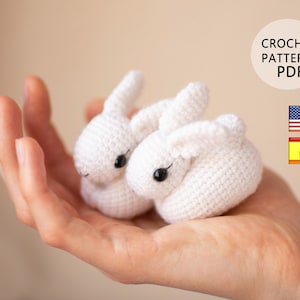 Easter bunny pattern Crochet rabbit pattern English Español