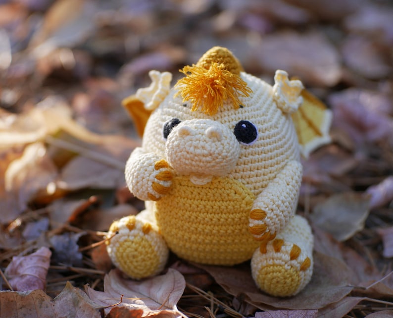 Crochet dragon pattern Amigurumi baby dragon image 10