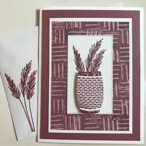 Birthday Earthen Pot Greeting Card, Layered, Embellished, 3D, Stampin&#39; Up image, Matching Envelope