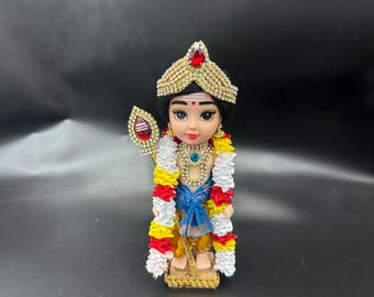 Indisk guddocka/Unga Murugar för presenter och golu-heminredning.