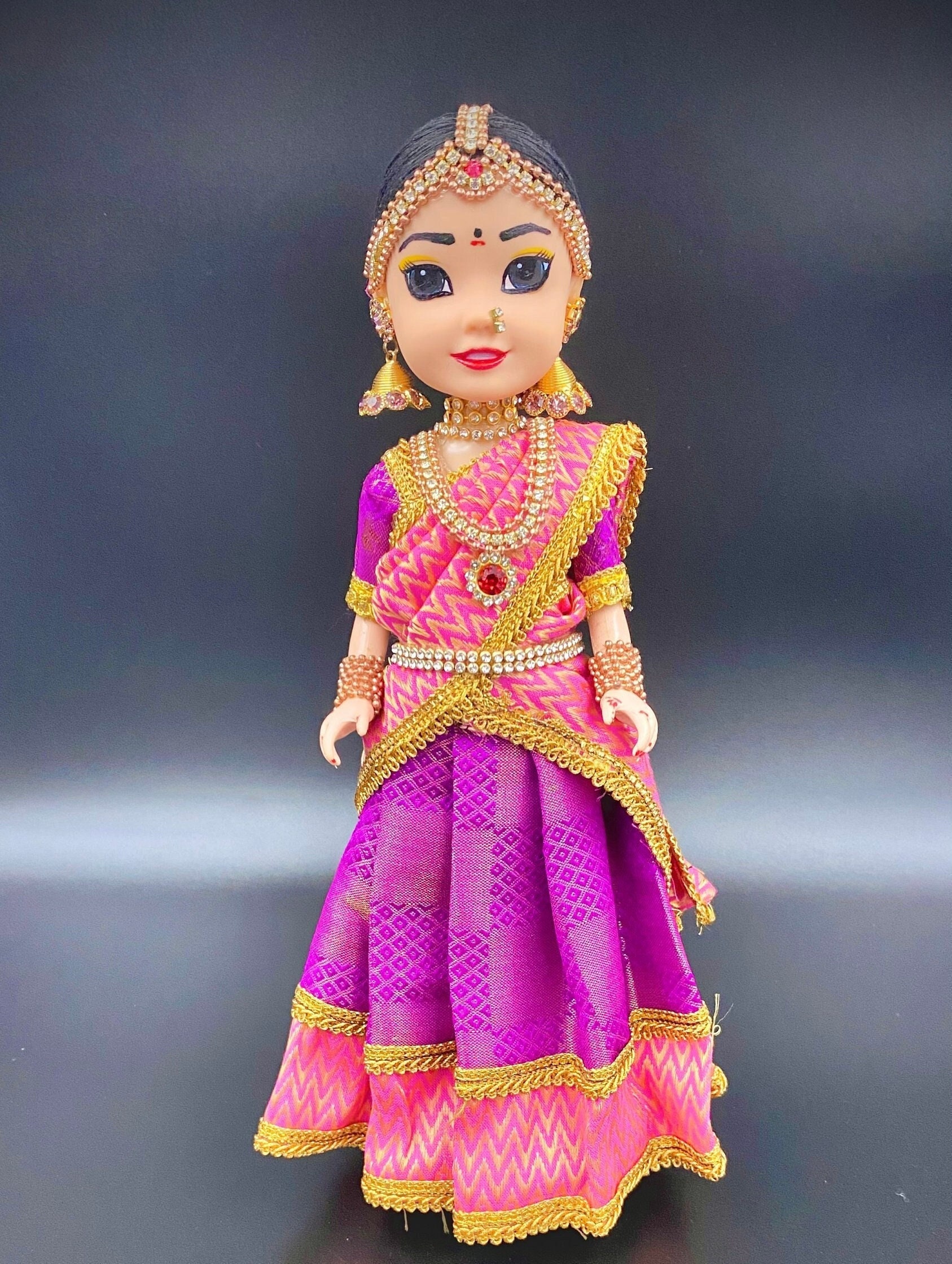 Indian Half Saree Welcome Doll for Festive Welcome Decorations and