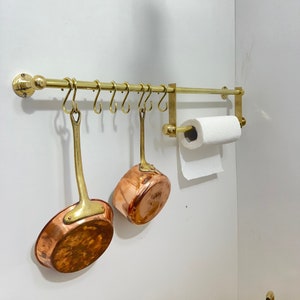 Portapentole in Ottone Non Laccato Stile Antico e Porta fazzoletti in Ottone