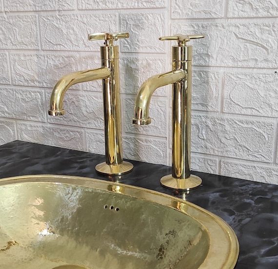 Single Hole Bathroom Faucet L-shape Spout Faucet With Single - Etsy
