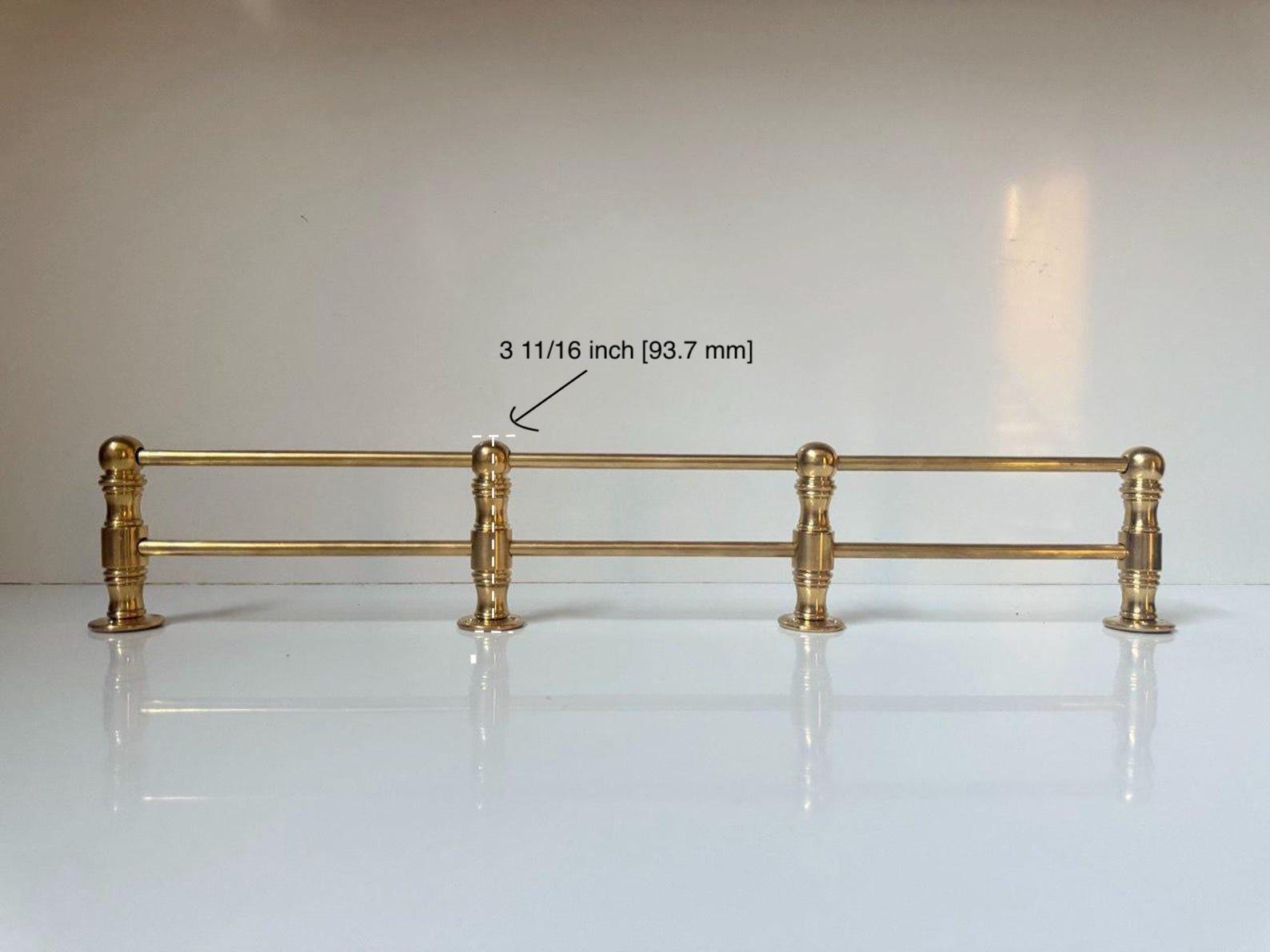 Cook Top Fiddle Rails Unlacquered Brass Gallery Rail | Kitchen Fiddle Tipping Shelf Rail ...