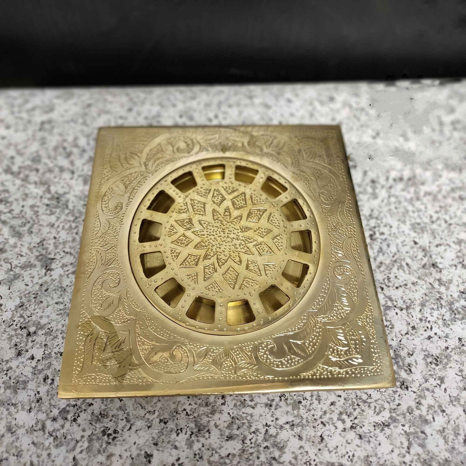 Brass floor drain grates discount