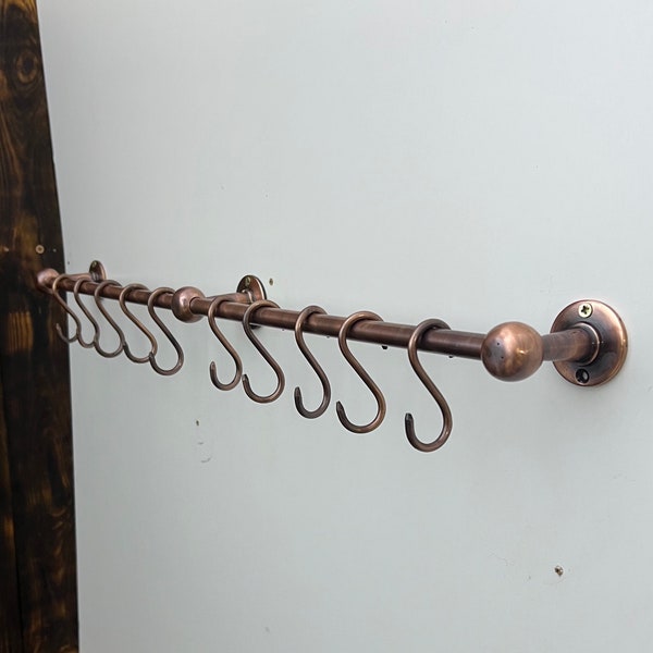 Wall Mount Pot Rack - Etsy