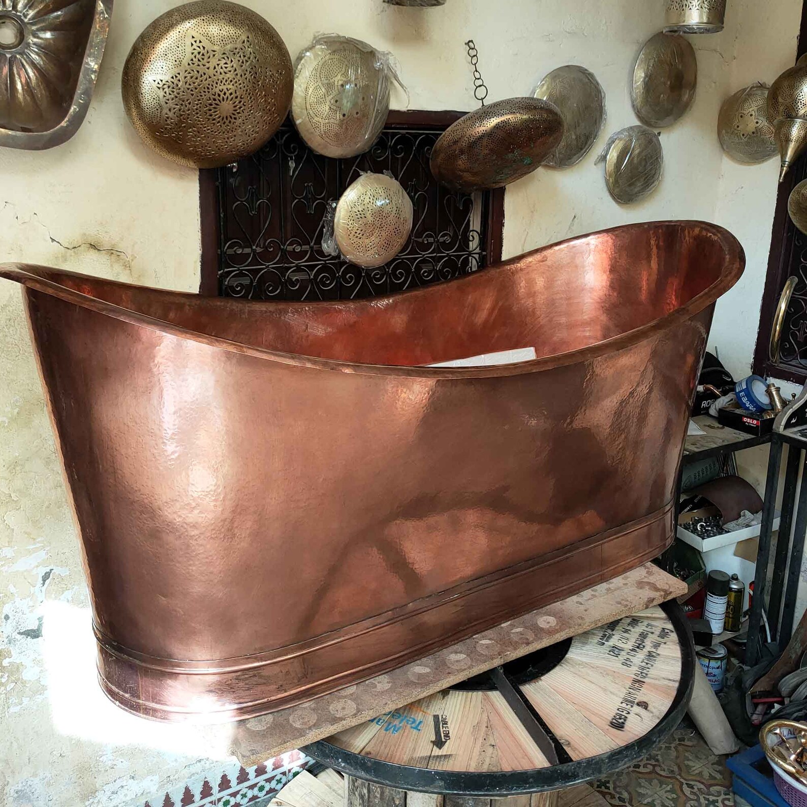 Antique Copper Bathtub Copper Slipper Bath Luxury Copper Etsy