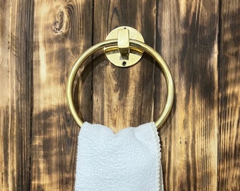 Porte-serviettes, porte-serviettes de salle de bain en laiton, porte-serviettes circulaire en laiton pour salle de bain