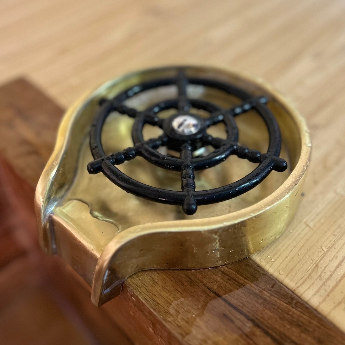 Unlacquered Brass Glass Rinser for Kitchen Sinks, Kitchen Sink Accessories, Bar Glass Rinser - Etsy