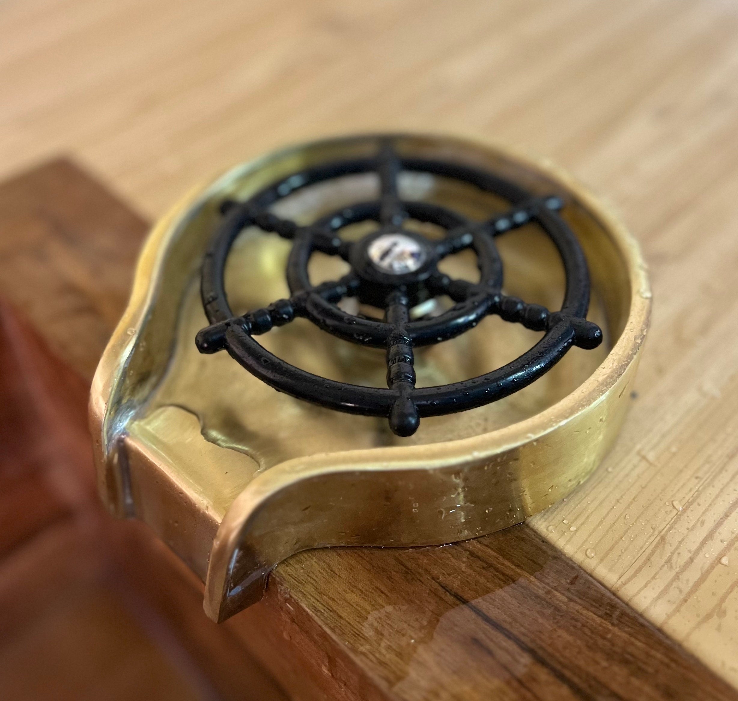 Unlacquered Brass Glass Rinser for Kitchen Sinks, Kitchen Sink ...