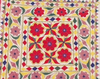 Vintage Hand embroided Tapestry .