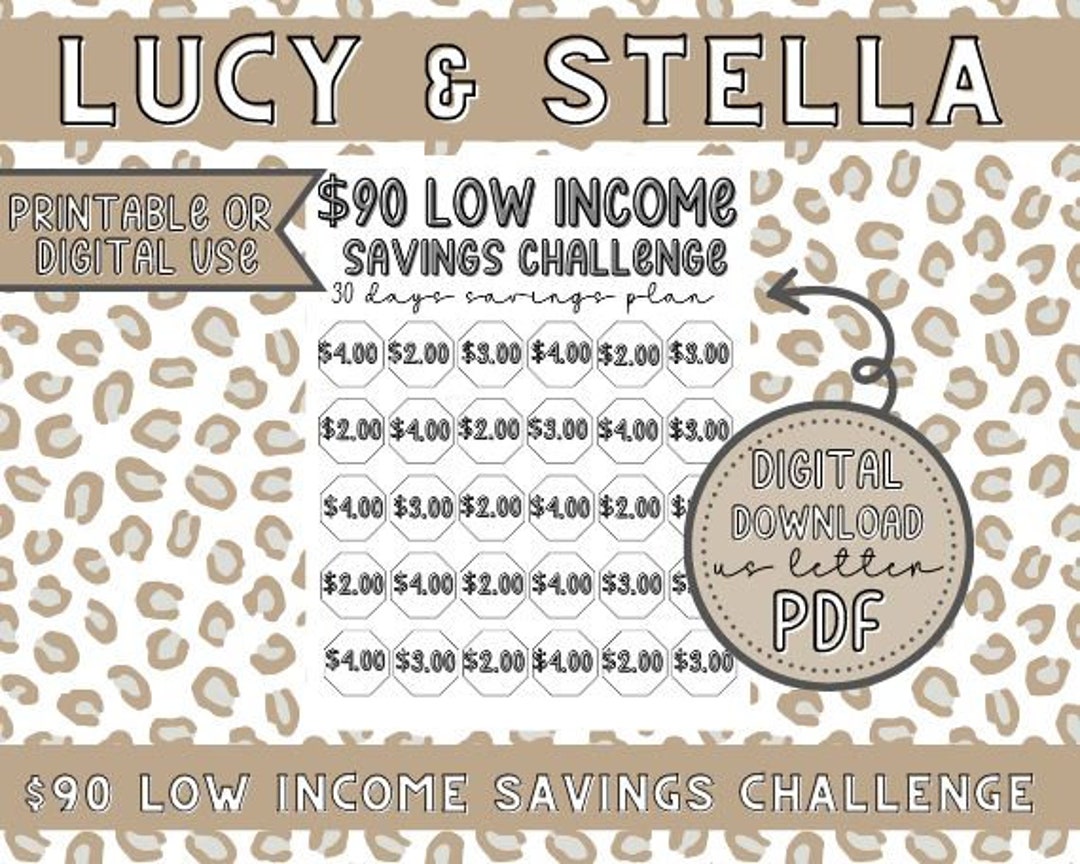 90 Dollars Low Income Savings Challenge 90 Dollars In 30 Etsy 90-dollars-low-income-savings-challenge-90-dollars-in-30-etsy
