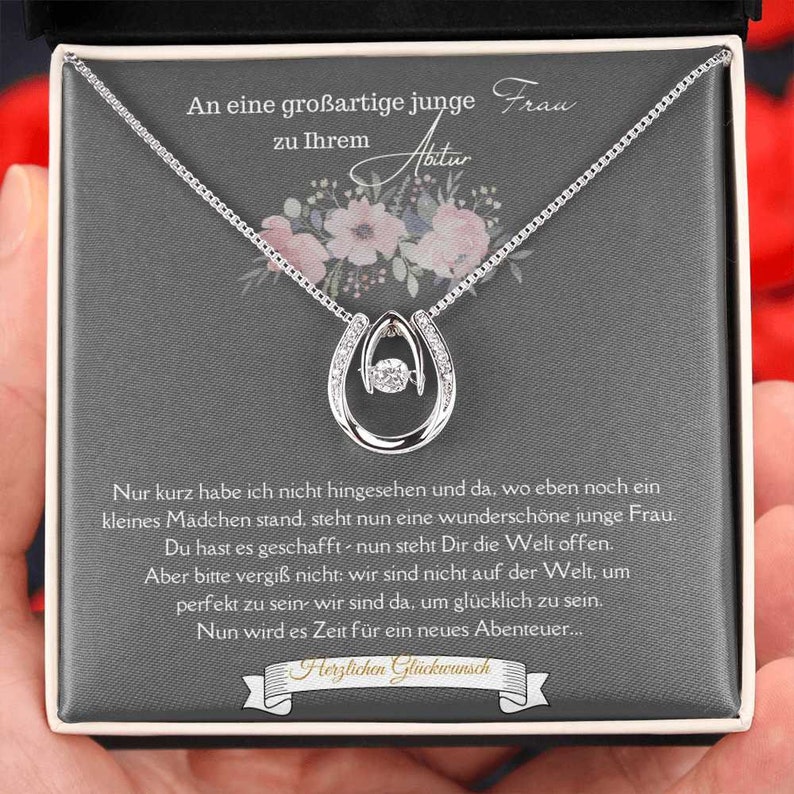 Abitur Geschenk Kette, Geschenk zum Abitur, Abiturgeschenk für Sie, Abschluss, Abitur 2022, Abitur, Geschenkidee Zum Abitur, Geschenk Bild 5