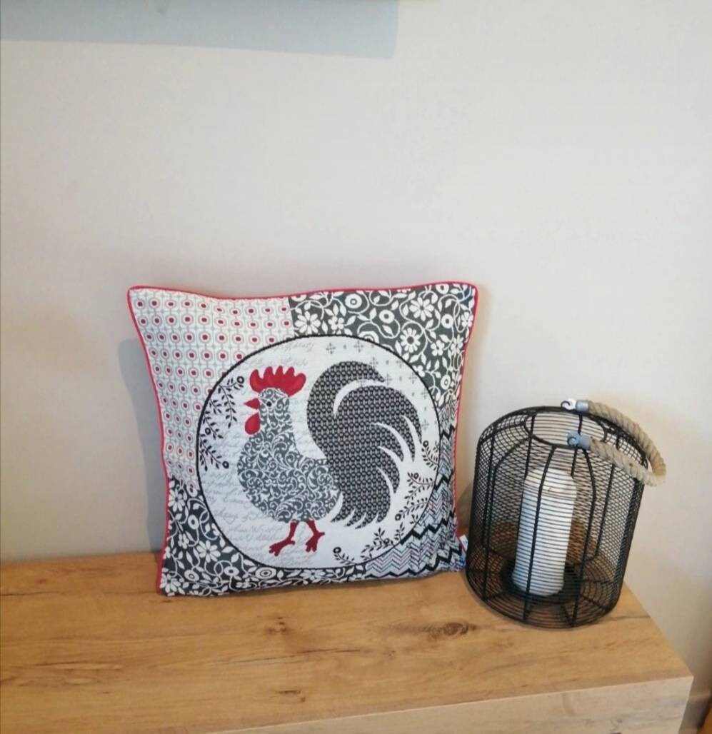 Coussin Petite Poule Vintage