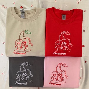 Cherry - embroidered sweatshirt