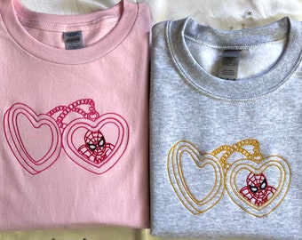 Spidey Love - embroidered tshirt