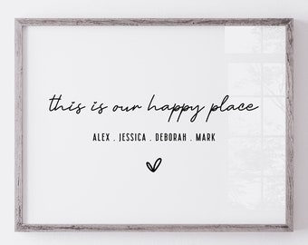 Custom Quote Print, Personalized Anniversary Gift, Valentines Day, Valentines Gift for her, Wall Decor, Housewarming Gift, Wedding Gift