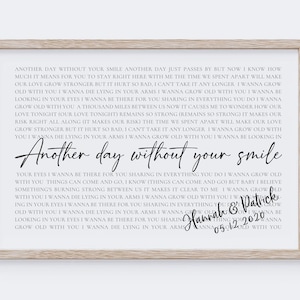 Personalized Song Lyrics, Valentines Day, Wedding Song Lyrics, Song Lyrics Print, Song Lyric Art, Anniversary Gift For Her, Custom Portrait