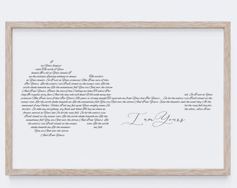 Custom Song Lyrics Wall Art, Guitar Lyrics, Valentines Day, Wedding Song Lyrics, Song Lyrics Print, Anniversary Gift For Her, Personalized