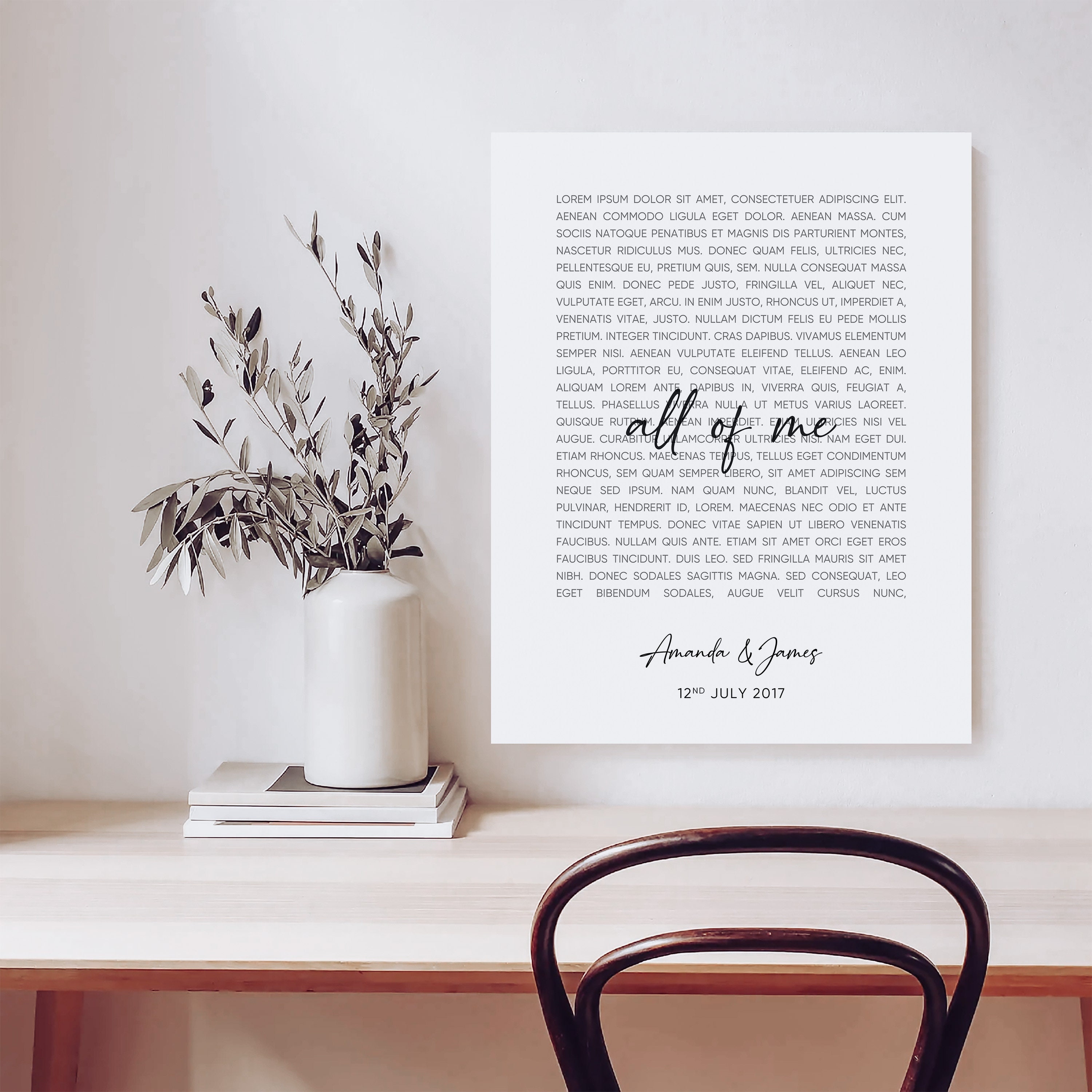 Song Lyrics Poster Custom Made Song Lyrics First Dance for Etsy