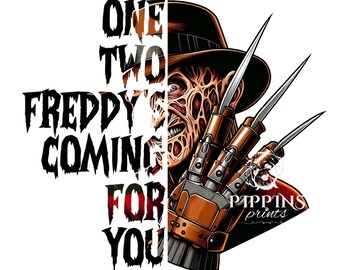 Freddy Krueger PNG: horrorfilm slasher clipart (digitale download, inclusief SVG-bestand)