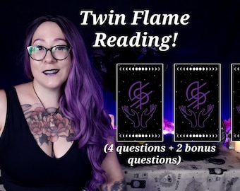 Twin Flame Reading! Tarot + Oracle Reading ~ PDF + JPEG Digital Download ~ Love Reading ~ Divination ~ Psychic Readings ~ Witchy