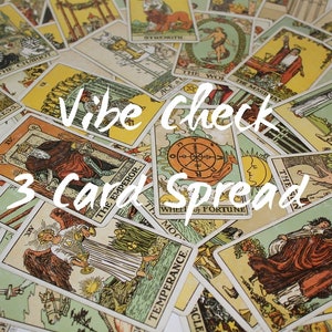 VIBE CHECK Tarot Reading ~ Mind/Body/Spirit General Reading ~ 3 Cards (MINIMUM) ~ Psychic Reader ~ Divination ~ Tarot Reader ~ Witchcraft