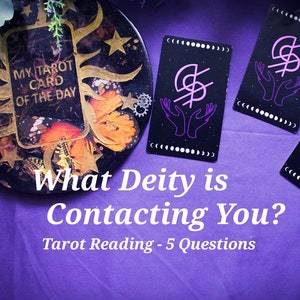 Lecture de tarot ~ Quelle divinité vous contacte ? ~ 5 questions, 5 cartes ~ Divination ~ Téléchargement PDF + JPEG ~ Witchy ~ Trucs de sorcellerie ~ Sorcellerie