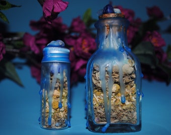 Elemental Spell Bottle - WATER ~ Necklace/Small Bottle/Large Bottle ~ Spell Jar ~ Witchcraft ~ Spellcraft ~ Altar Items ~ Magick ~ Witchy