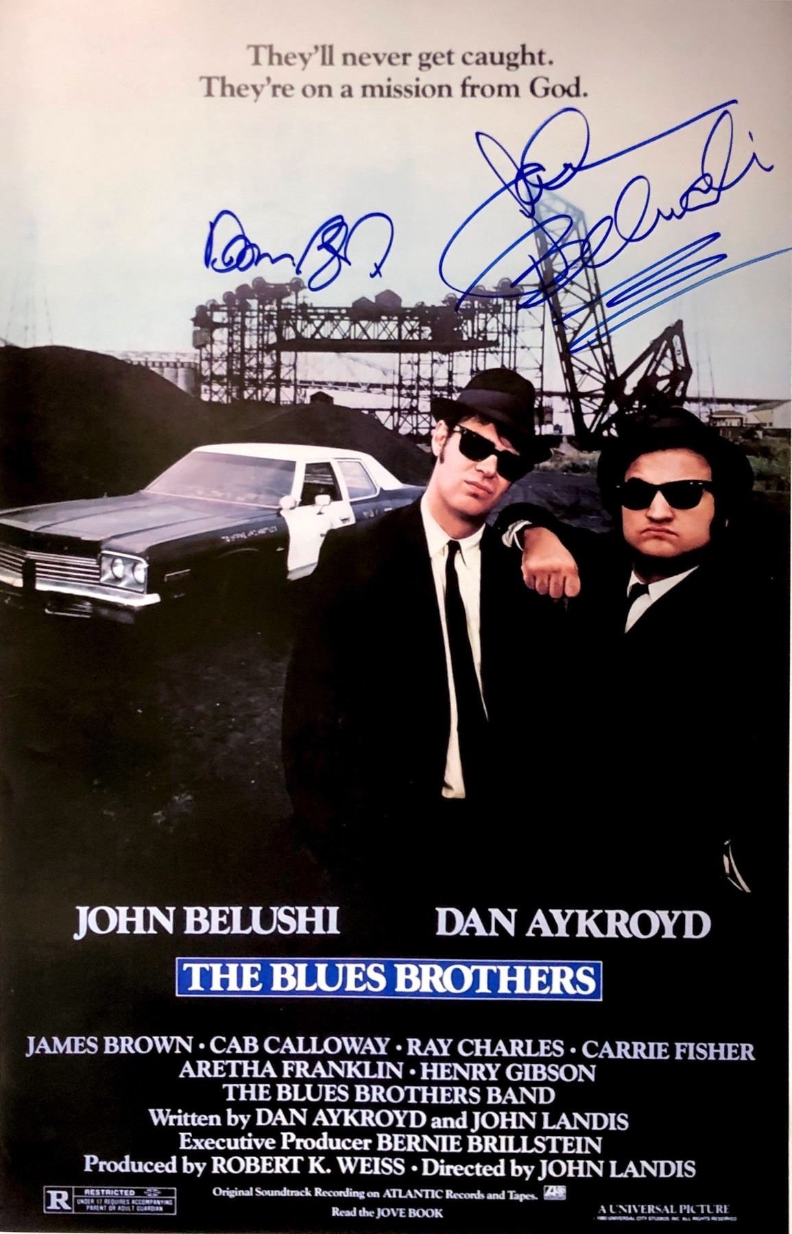 Autograph Signed Blues Brothers Poster COA Etsy