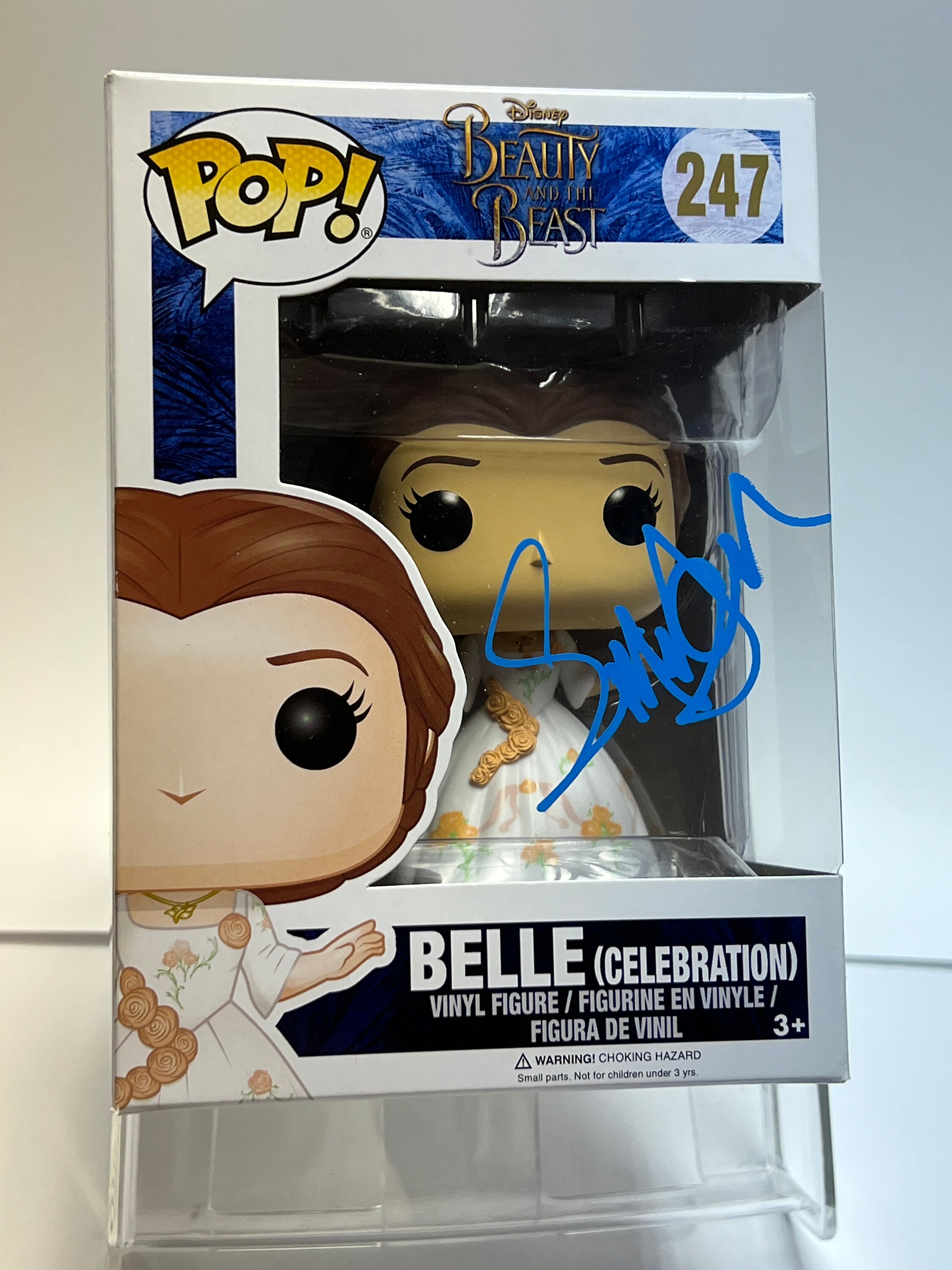 Dédicacé Signé Funko Pop 242 Emma Watson La Belle et la Bête Disney  Exclusif COA -  France