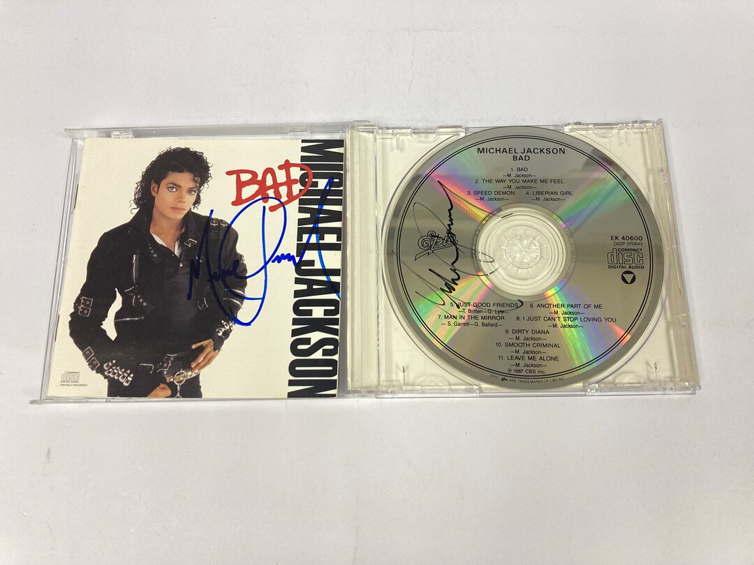 Autograph Signed Michael Jackson Cd COA Etsy